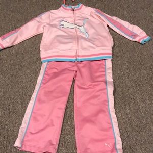 Adorable toddler puma tracksuit